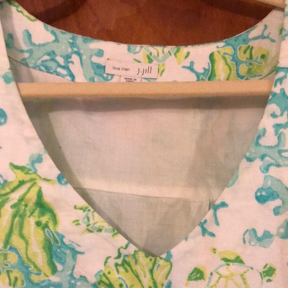 NWOT J. Jill’s Sleeveless Linen Dress - Picture 3 of 9